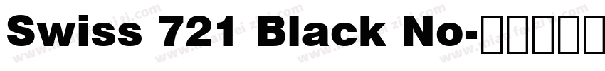 Swiss 721 Black No字体转换